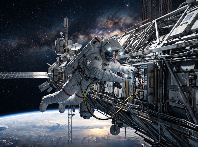 テキストから生成した宇宙飛行士のシネマティックなシーン